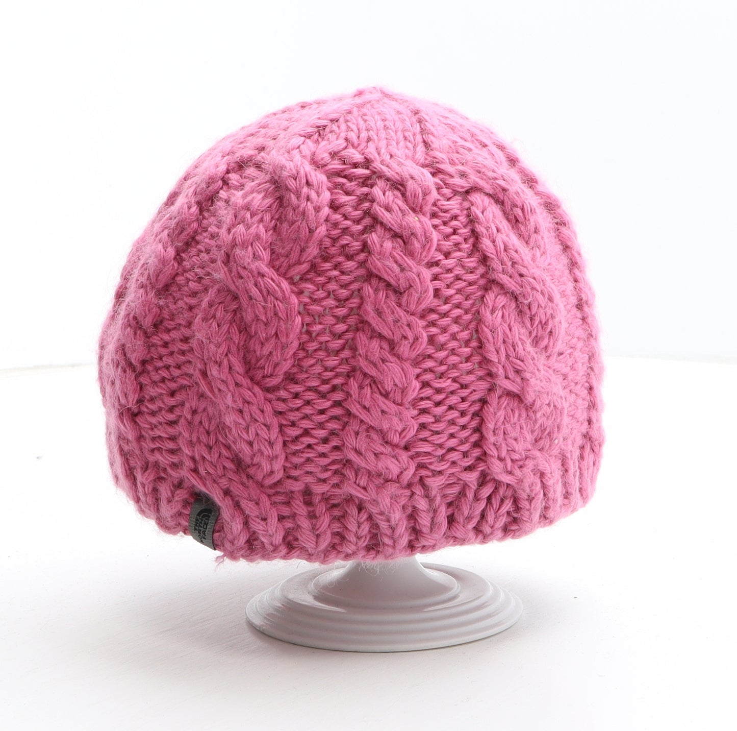 The North Face Womens Pink Wool Beanie One Size - Unisex