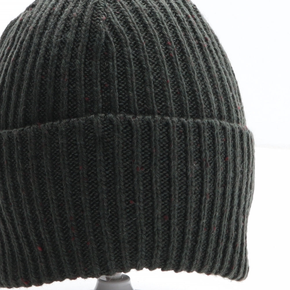 TU Boys Green Acrylic Beanie One Size - Epic