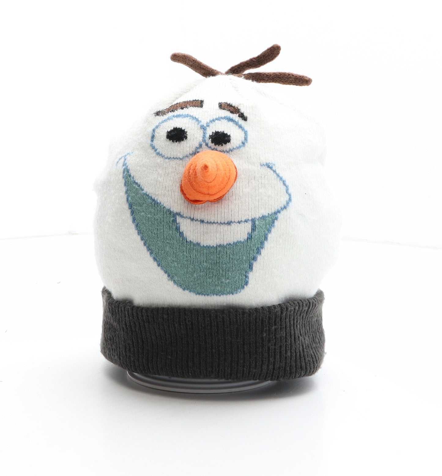 Disney Boys White Colourblock Acrylic Beanie One Size - Frozen Olaf