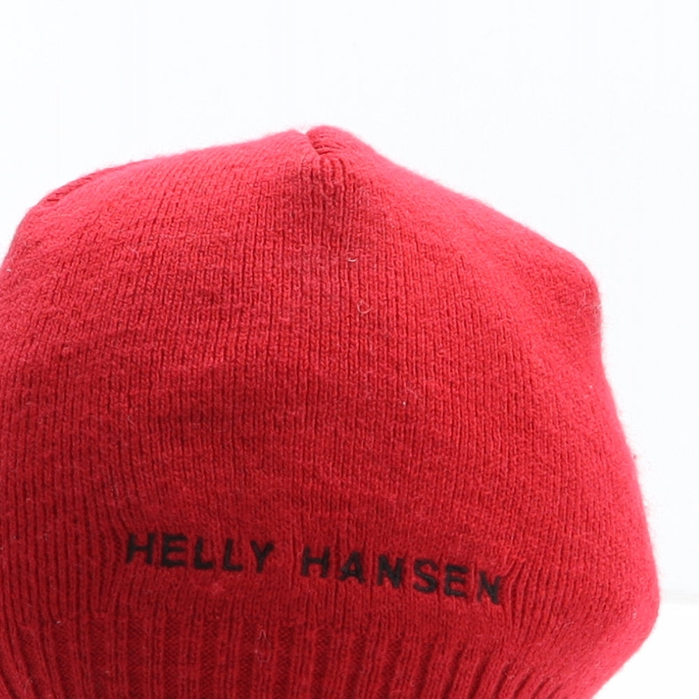 Helly Hansen Mens Red Acrylic Beanie One Size