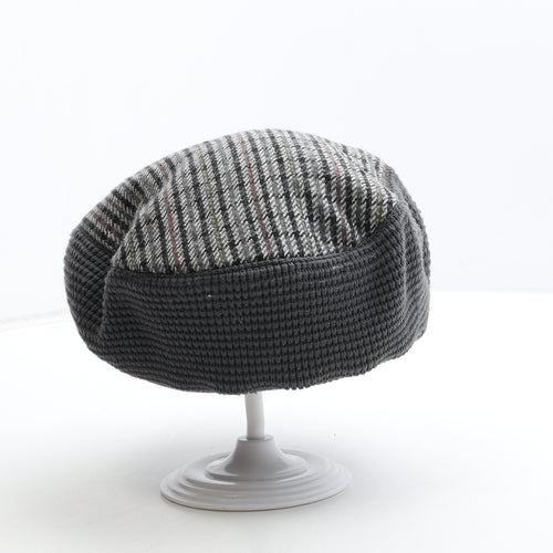 Thinsulate Mens Grey Geometric Wool Flat Cap One Size