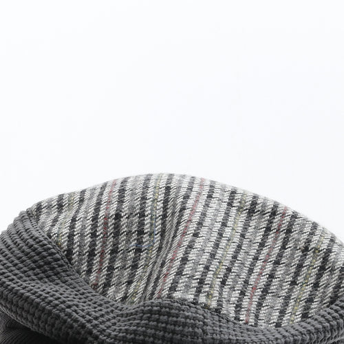 Thinsulate Mens Grey Geometric Wool Flat Cap One Size