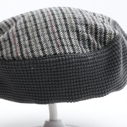 Thinsulate Mens Grey Geometric Wool Flat Cap One Size