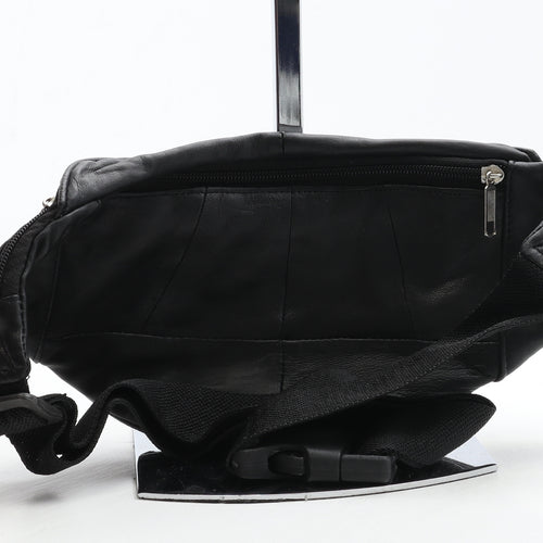Preworn Womens Black Bottega Veneta Intrecciato Leather Belt Bag & Waist Pack Size Small