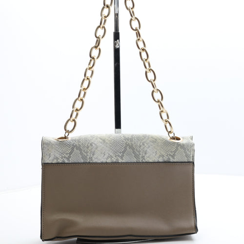 New Look Womens Multicoloured Animal Print Polyurethane Shoulder Bag Size Medium - Snake Skin Print