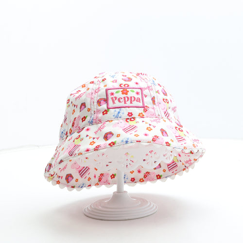 Peppa Pig Girls Multicoloured Polyester Sun Hat Size S - Peppa Pig Festival Fun