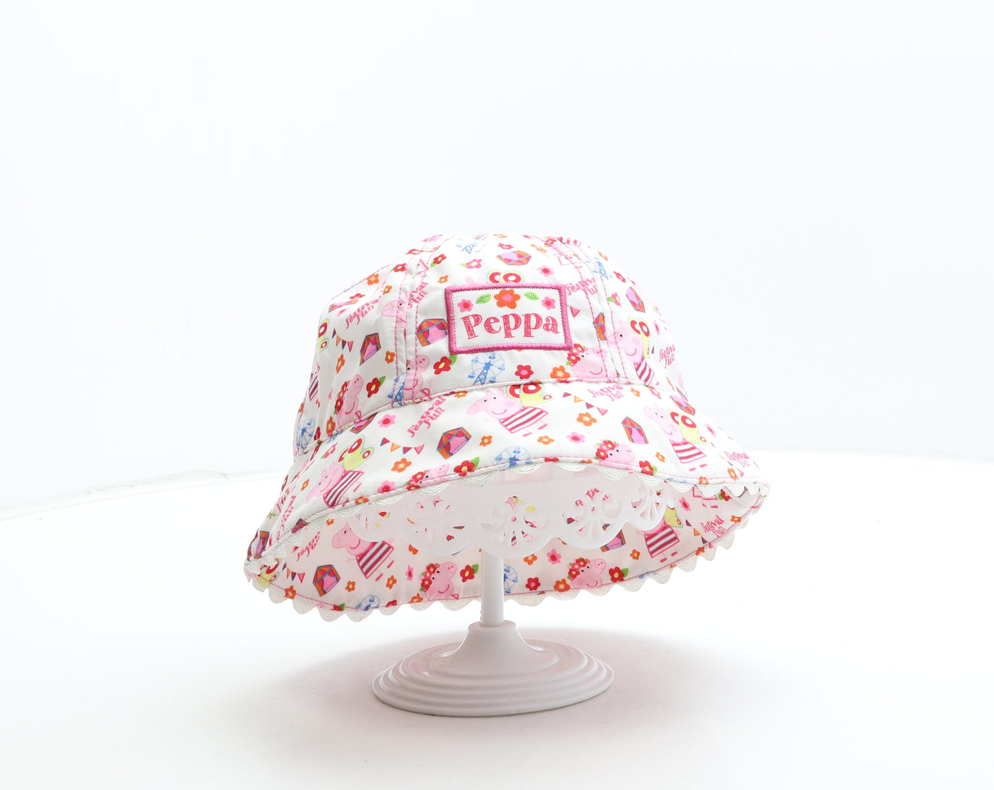 Peppa Pig Girls Multicoloured Polyester Sun Hat Size S - Peppa Pig Festival Fun