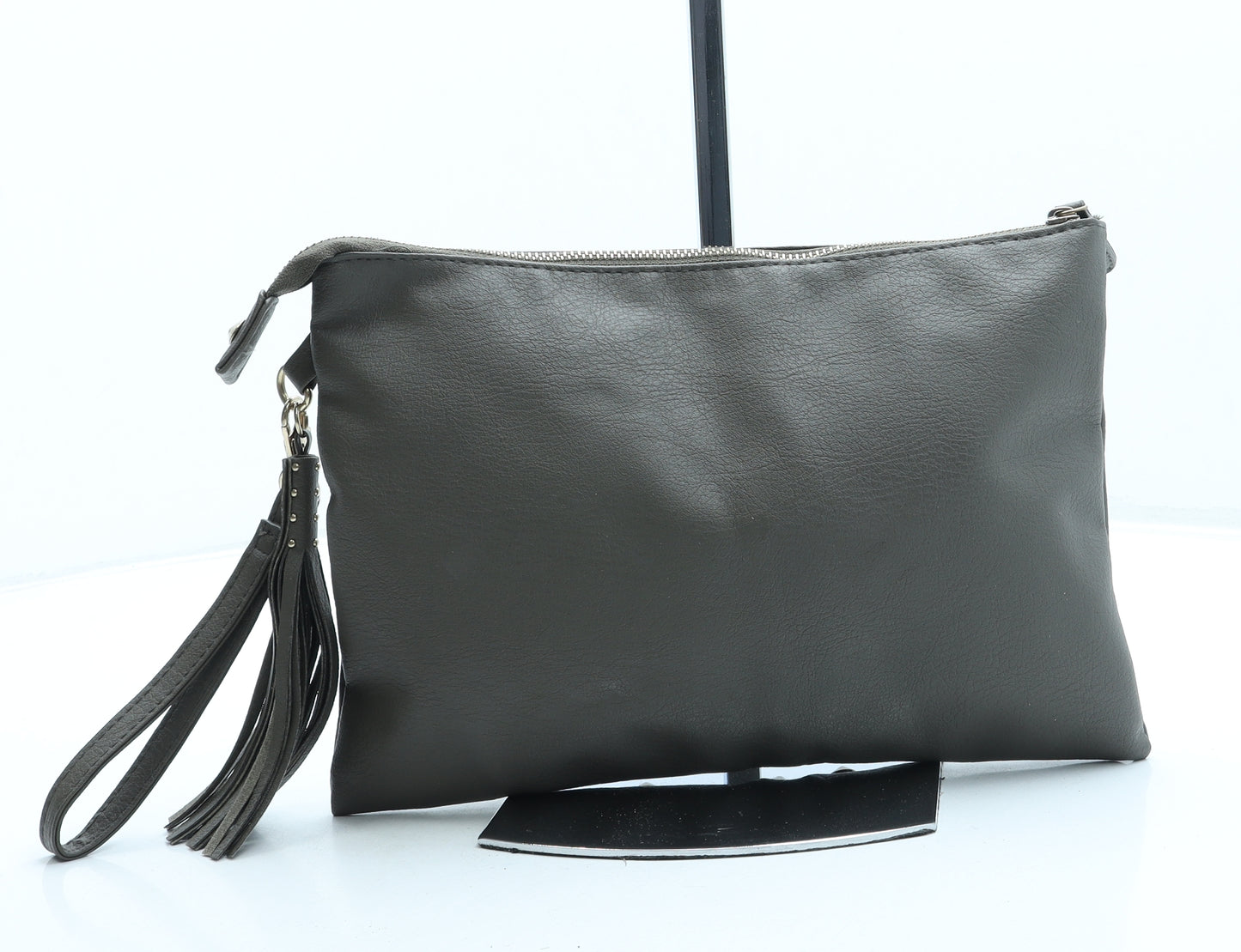 Atmosphere Womens Green Leather Clutch Size Small