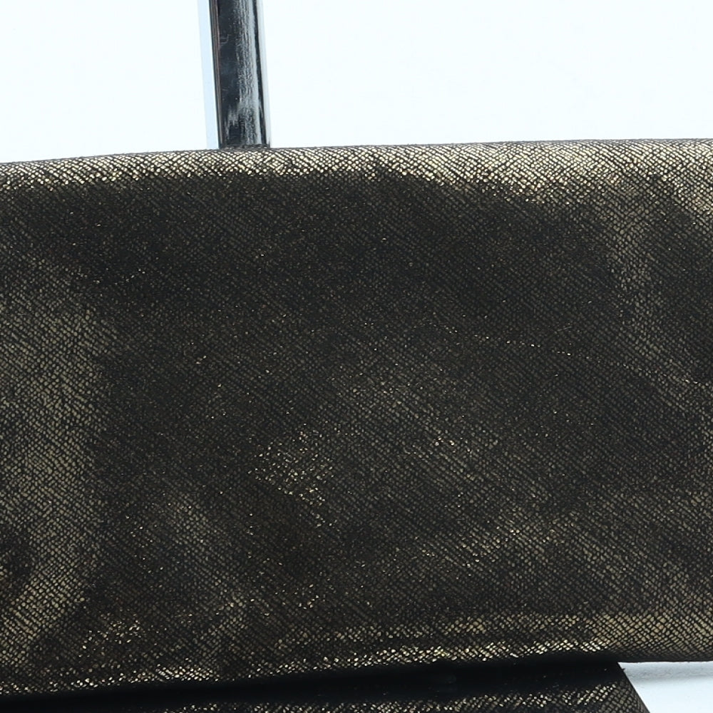 Matalan Womens Gold Polyester Clutch Size Small