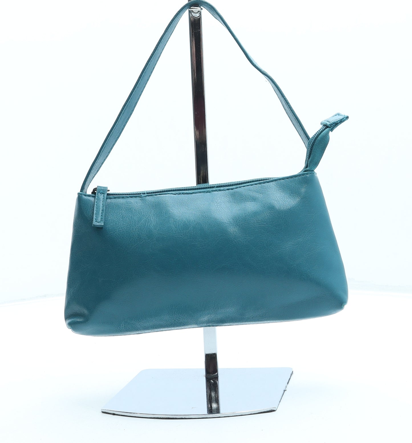 George Womens Green Faux Leather Shoulder Bag Size Small