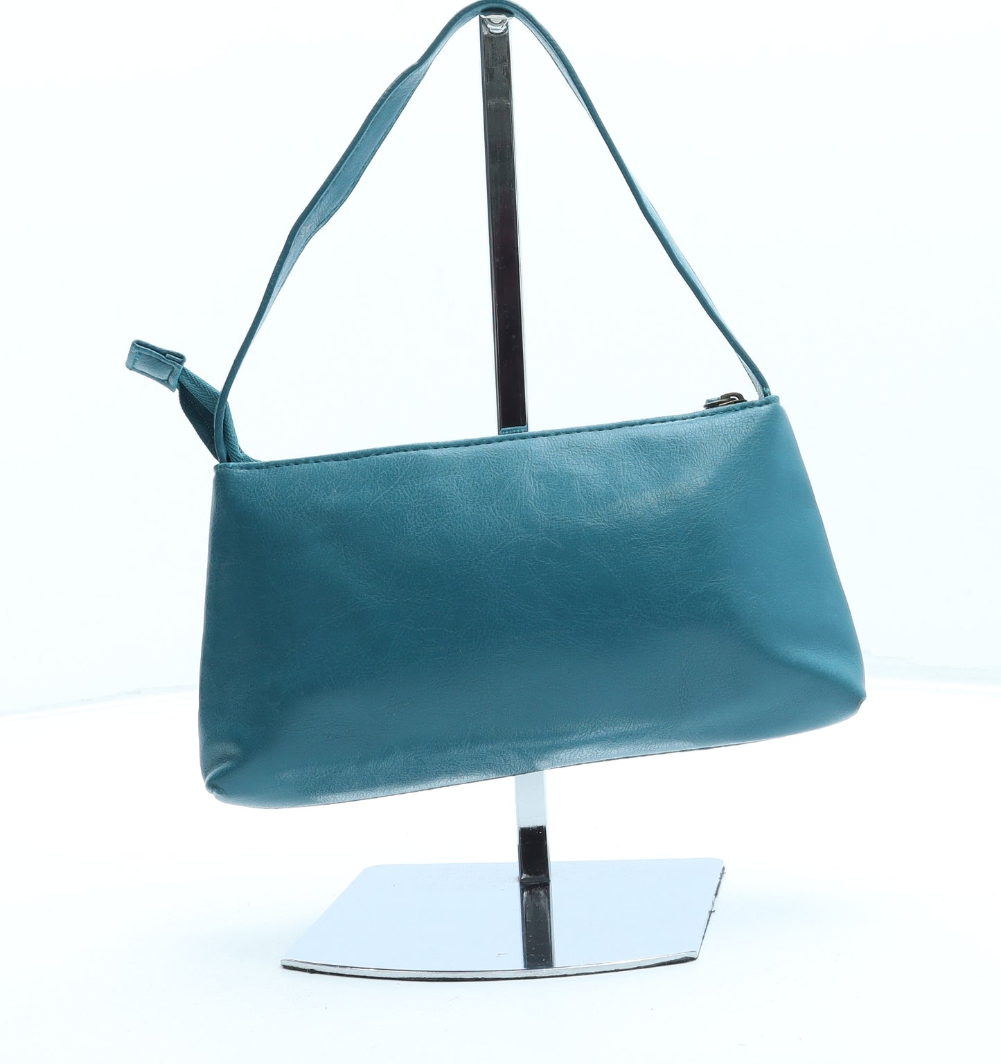 George Womens Green Faux Leather Shoulder Bag Size Small