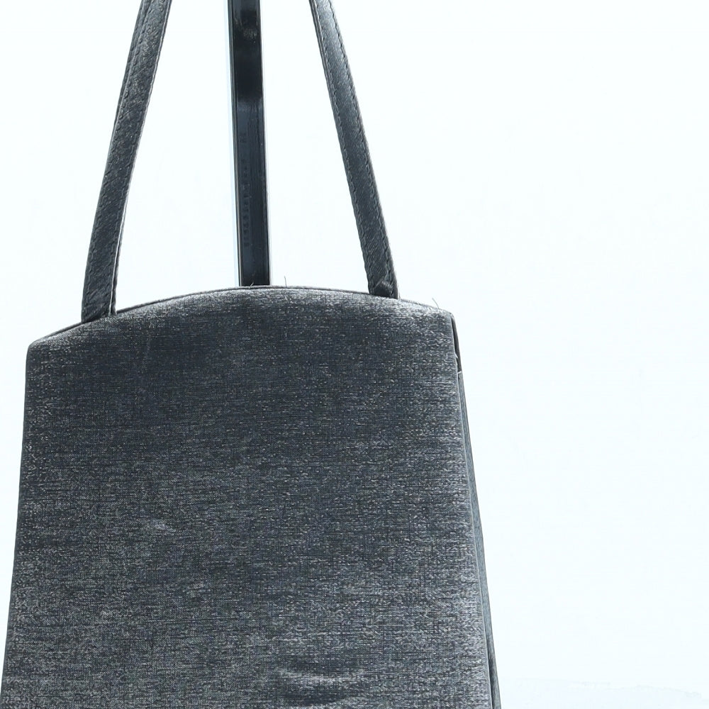 Atmosphere Womens Grey Polyester Shoulder Bag Size Small