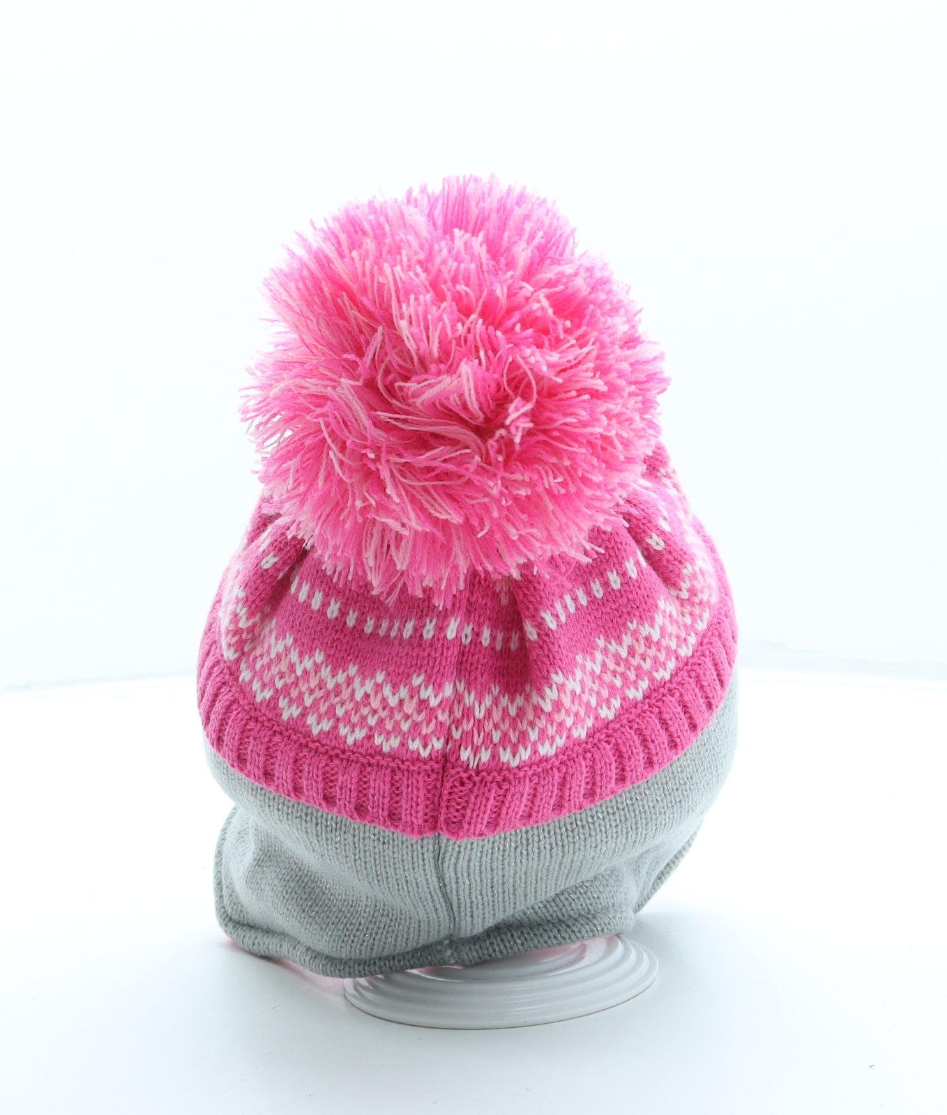 TU Girls Pink Acrylic Bonnet One Size - Penguin