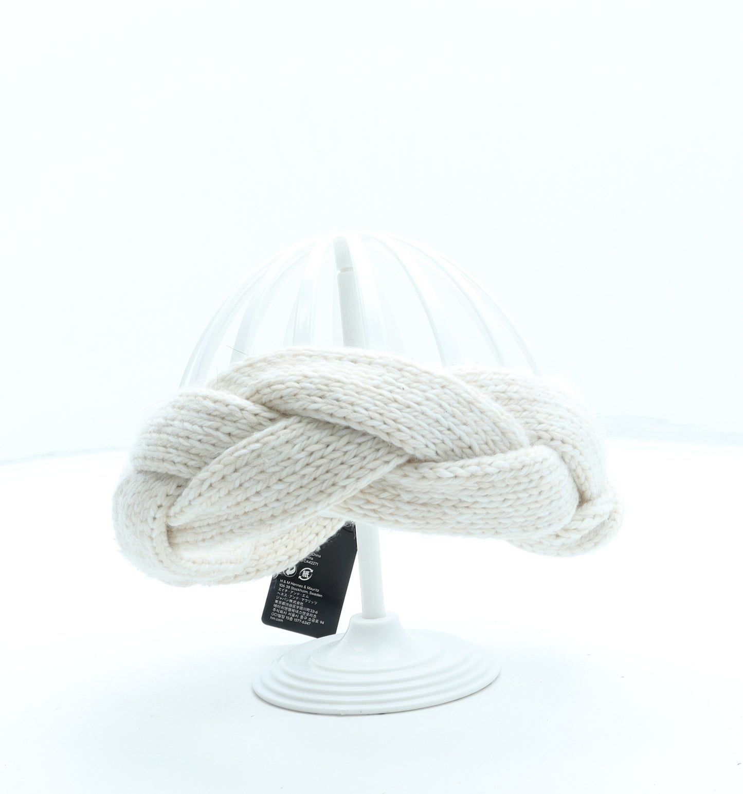 H&M Womens Beige Acrylic Headband One Size