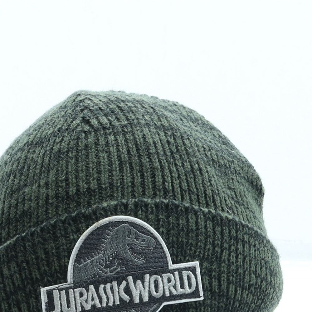 Primark Boys Green Acrylic Beanie Size M - Jurassic World