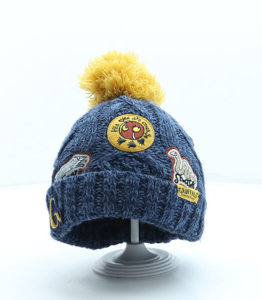 TU Boys Blue Acrylic Bobble Hat One Size - The Gruffalo