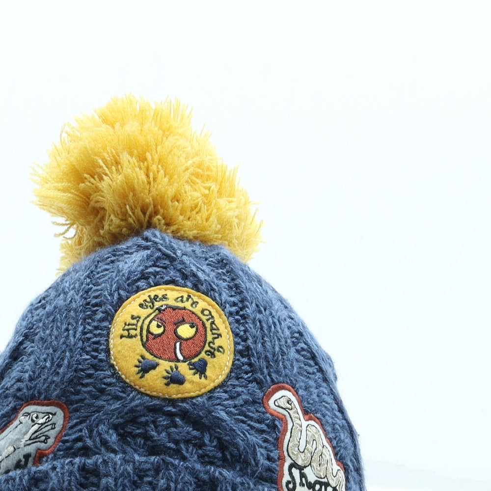 TU Boys Blue Acrylic Bobble Hat One Size - The Gruffalo