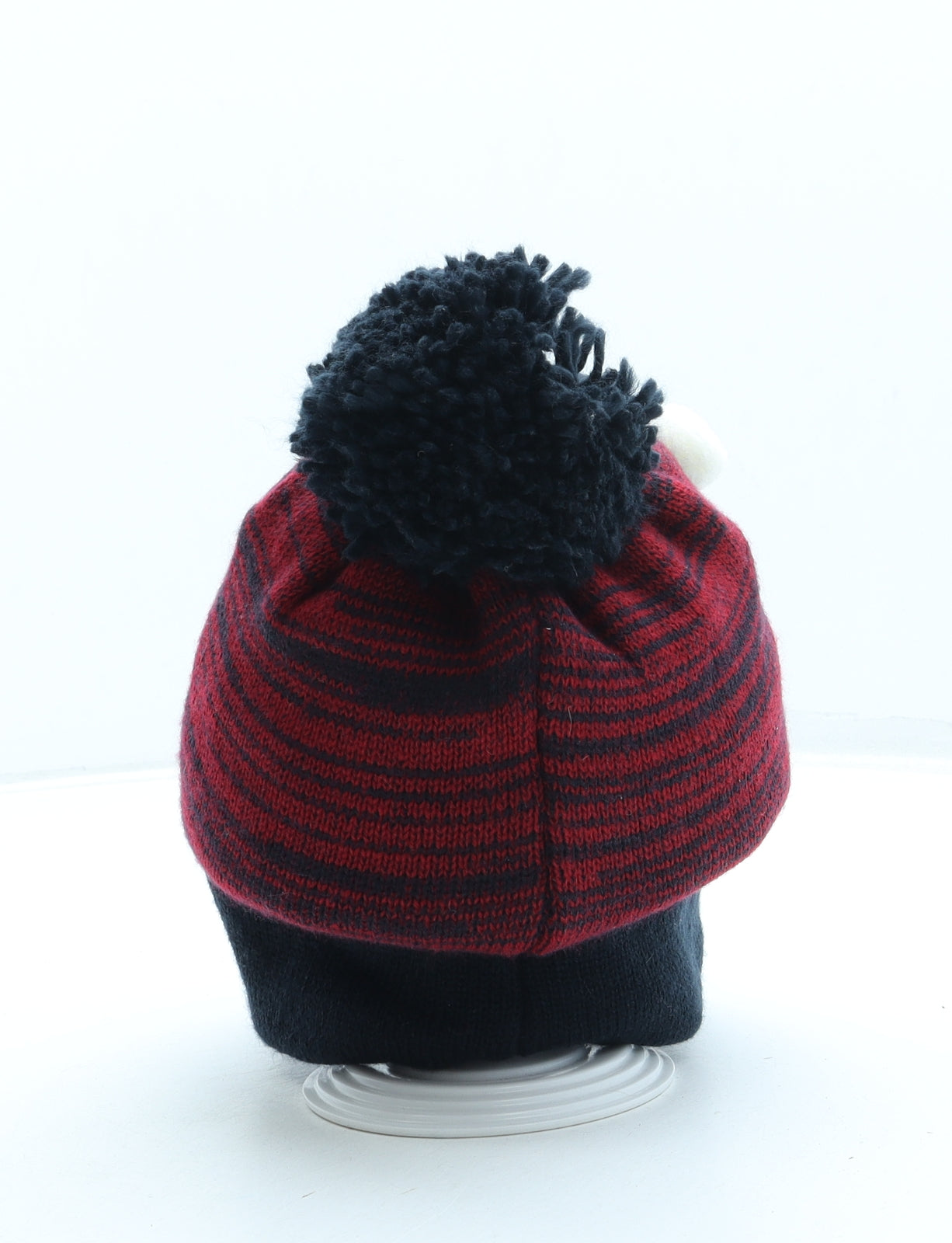 Preworn Mens Blue Acrylic Beanie One Size - Reindeer
