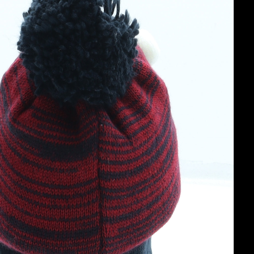 Preworn Mens Blue Acrylic Beanie One Size - Reindeer