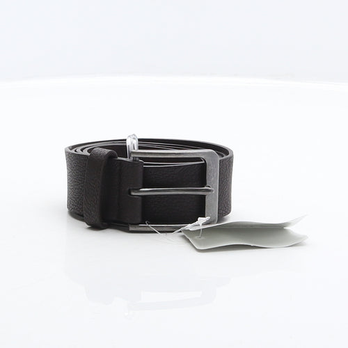 Tesco Mens Brown Solid Polyester Dress Belt Belt Size 32