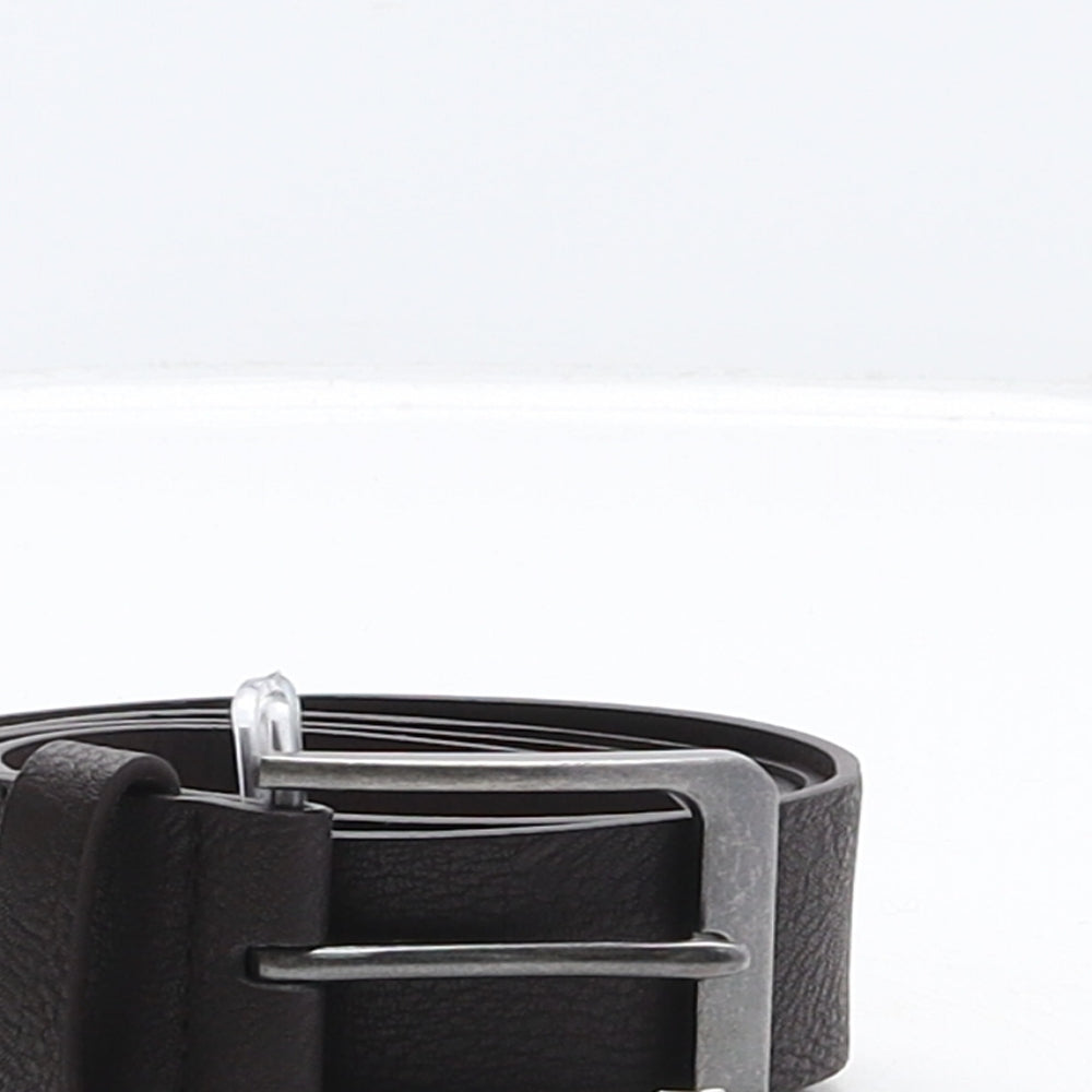 Tesco Mens Brown Solid Polyester Dress Belt Belt Size 32
