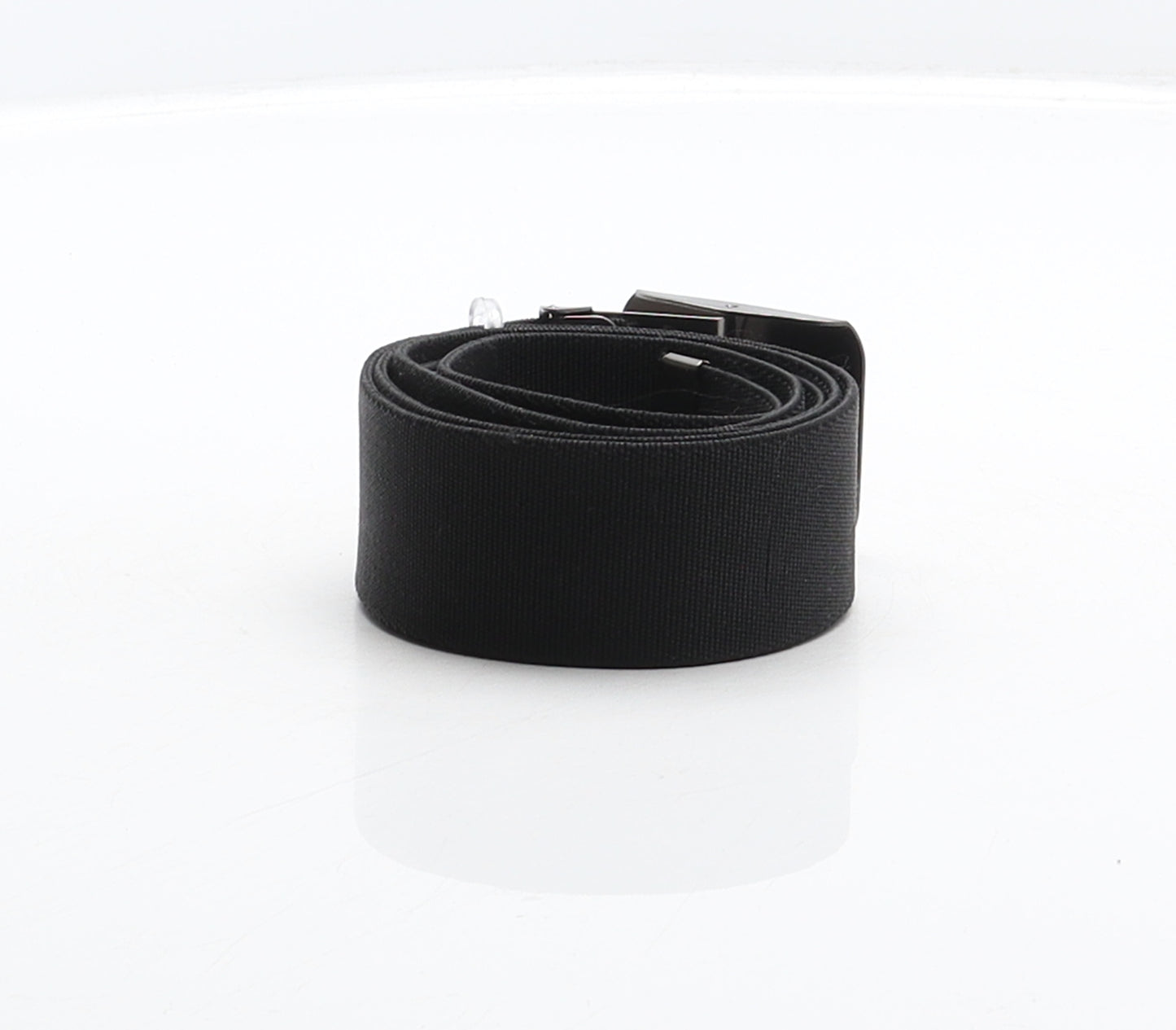 Stanley Mens Black Solid Elastane Ratchet Belt Belt One Size