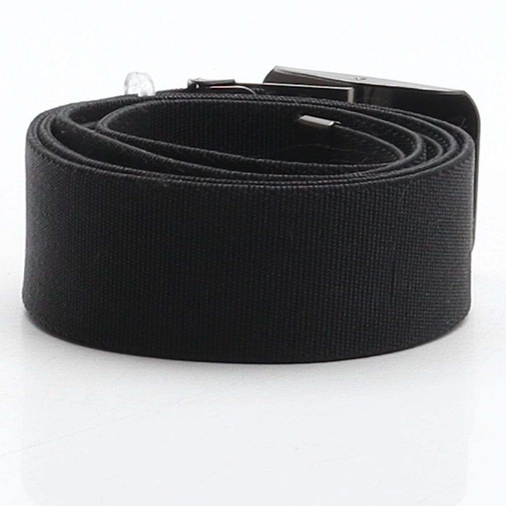 Stanley Mens Black Solid Elastane Ratchet Belt Belt One Size