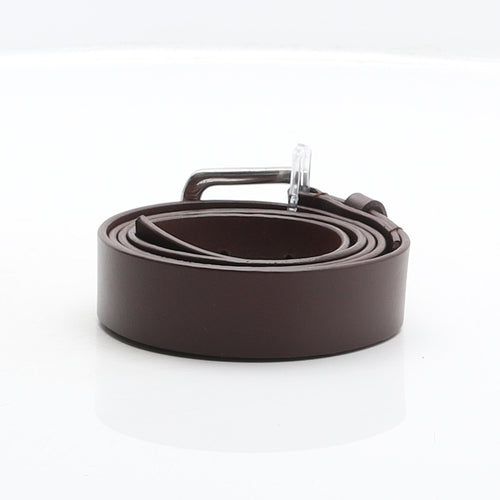 Jack Wills Mens Brown Solid Leather Dress Belt Belt Size L