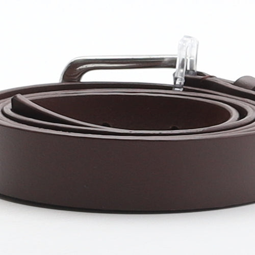 Jack Wills Mens Brown Solid Leather Dress Belt Belt Size L