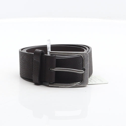 Tesco Mens Brown Solid Polyester Dress Belt Belt One Size