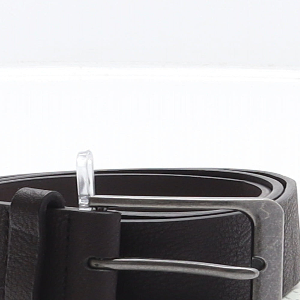 Tesco Mens Brown Solid Polyester Dress Belt Belt One Size