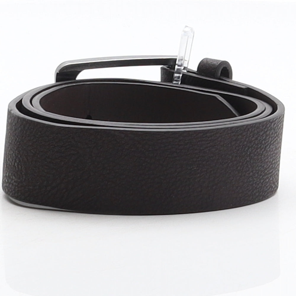 Tesco Mens Brown Solid Polyester Dress Belt Belt One Size
