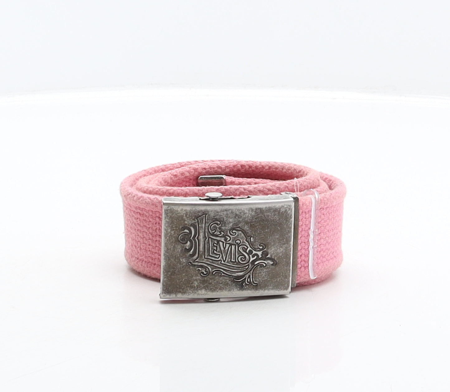 Levi's Womens Pink Solid 100% Cotton Ratchet Belt Belt One Size