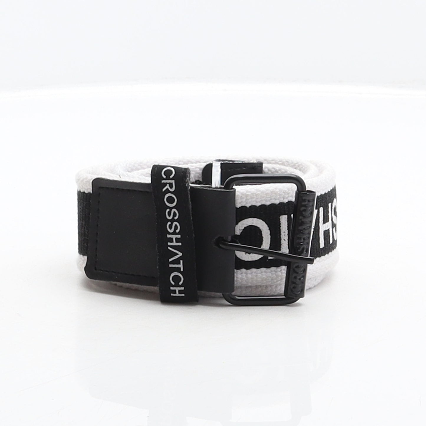 Crosshatch Mens Multicoloured Striped Polyester Braided/Woven Belt Belt Size 40