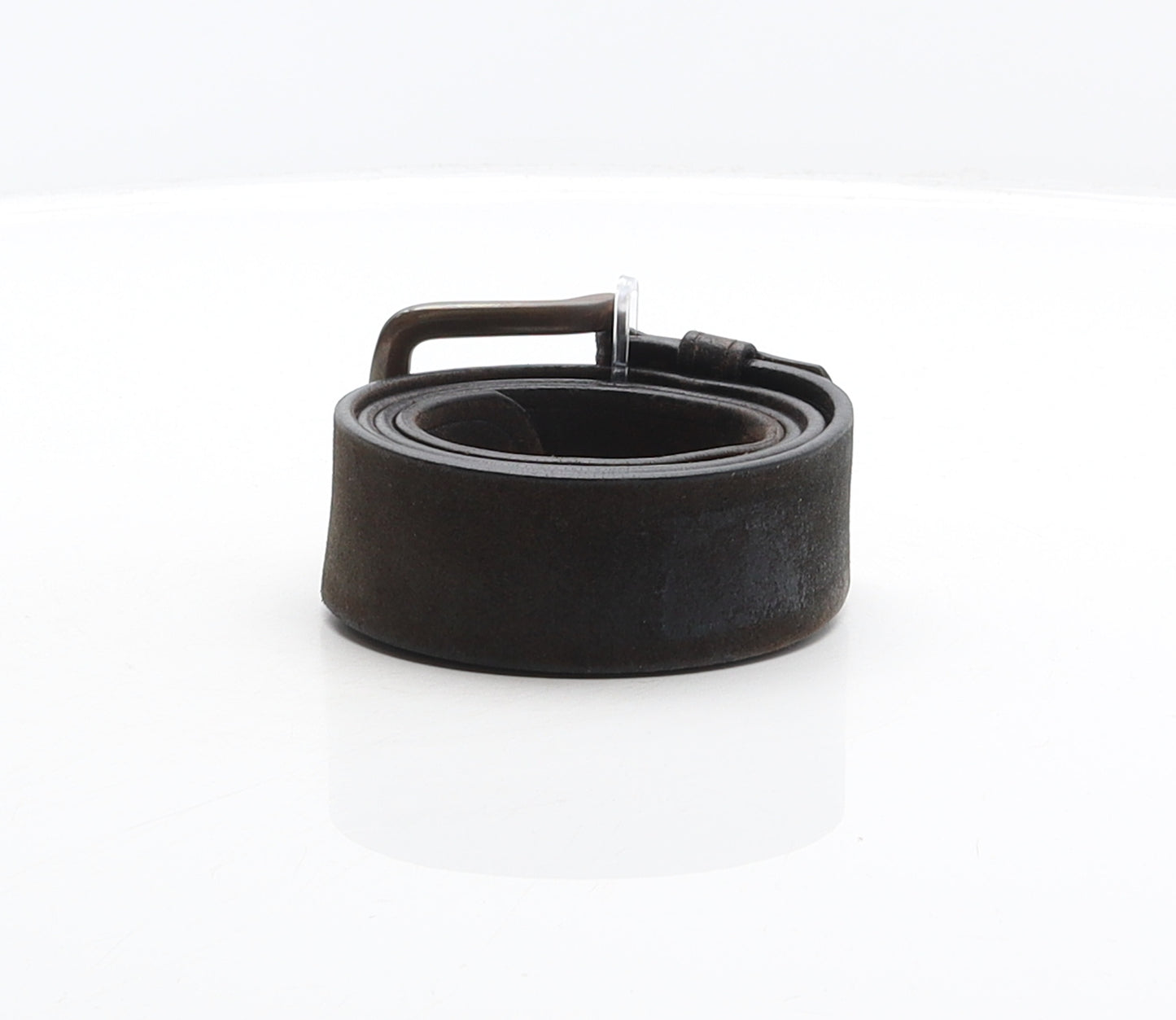 Preworn Mens Brown Solid Leather Dress Belt Belt One Size