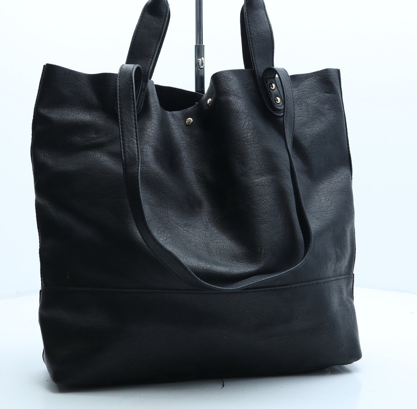 Atmosphere Womens Black PVC Hobo Bag Size Large