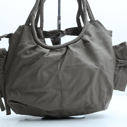 Badier Womens Green Polyurethane Top Handle Bag Size Medium