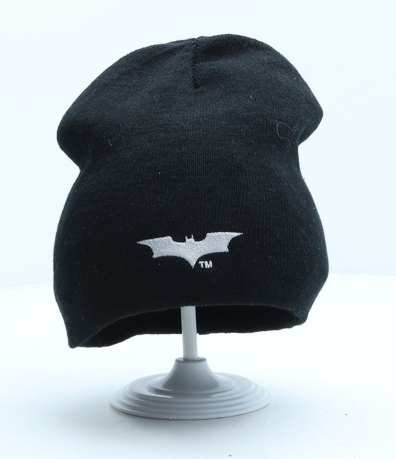 Batman Boys Black Acrylic Beanie One Size