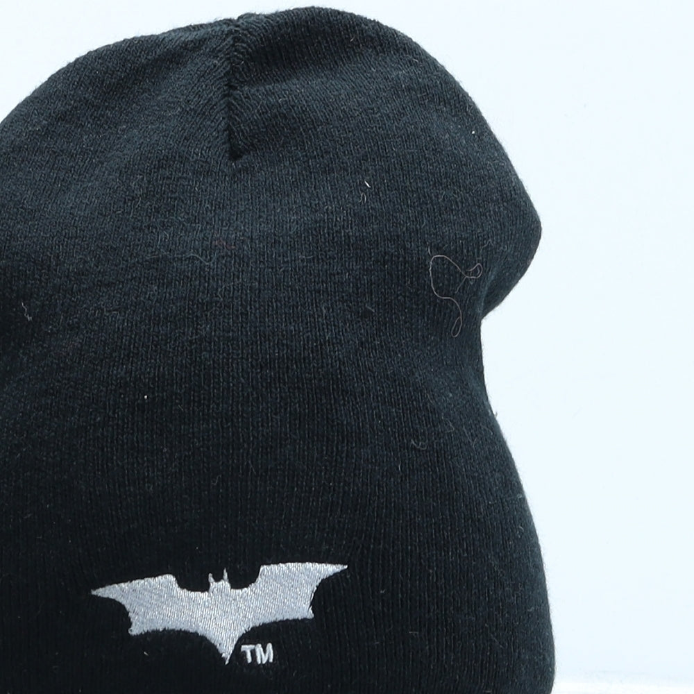 Batman Boys Black Acrylic Beanie One Size