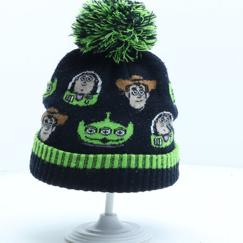 Nutmeg Boys Blue Geometric Acrylic Bobble Hat One Size - Toy Story