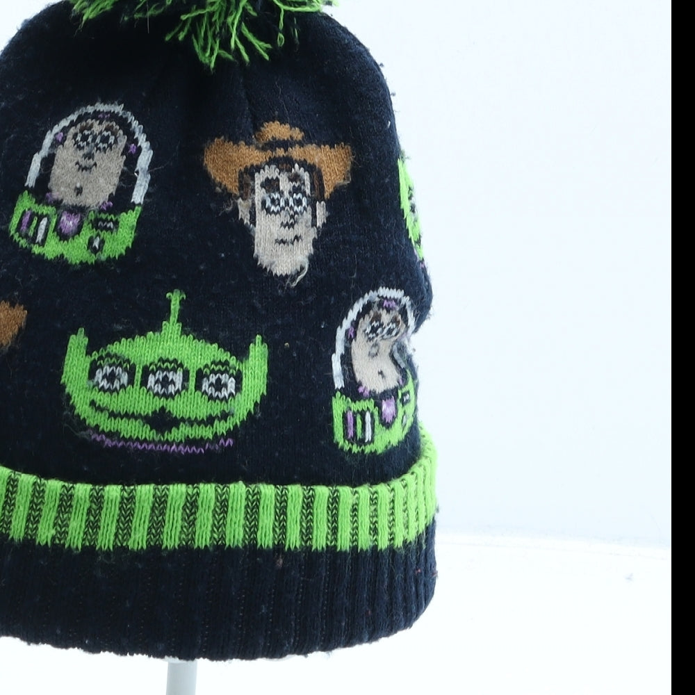 Nutmeg Boys Blue Geometric Acrylic Bobble Hat One Size - Toy Story