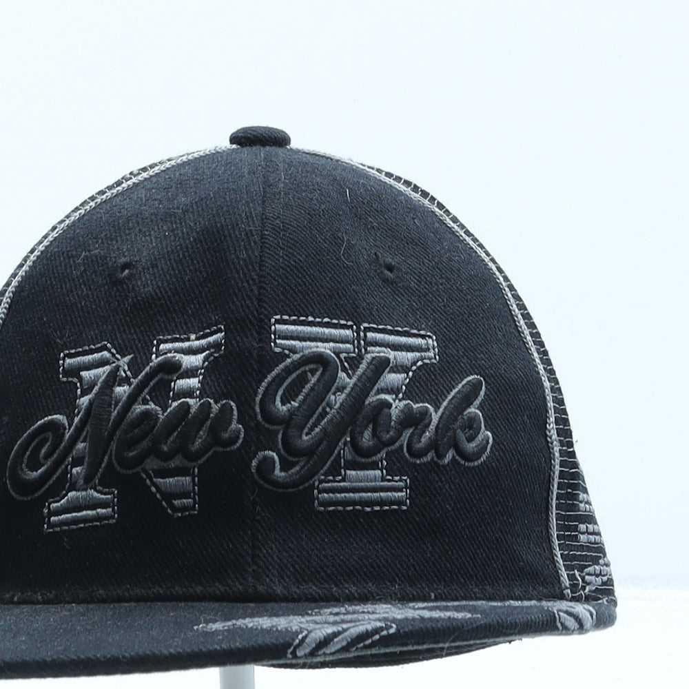 Kethos & B Mens Black Acrylic Snapback Size S - New York