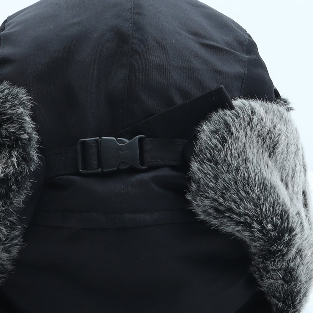 Preworn Boys Black Polyester Trapper Hat One Size