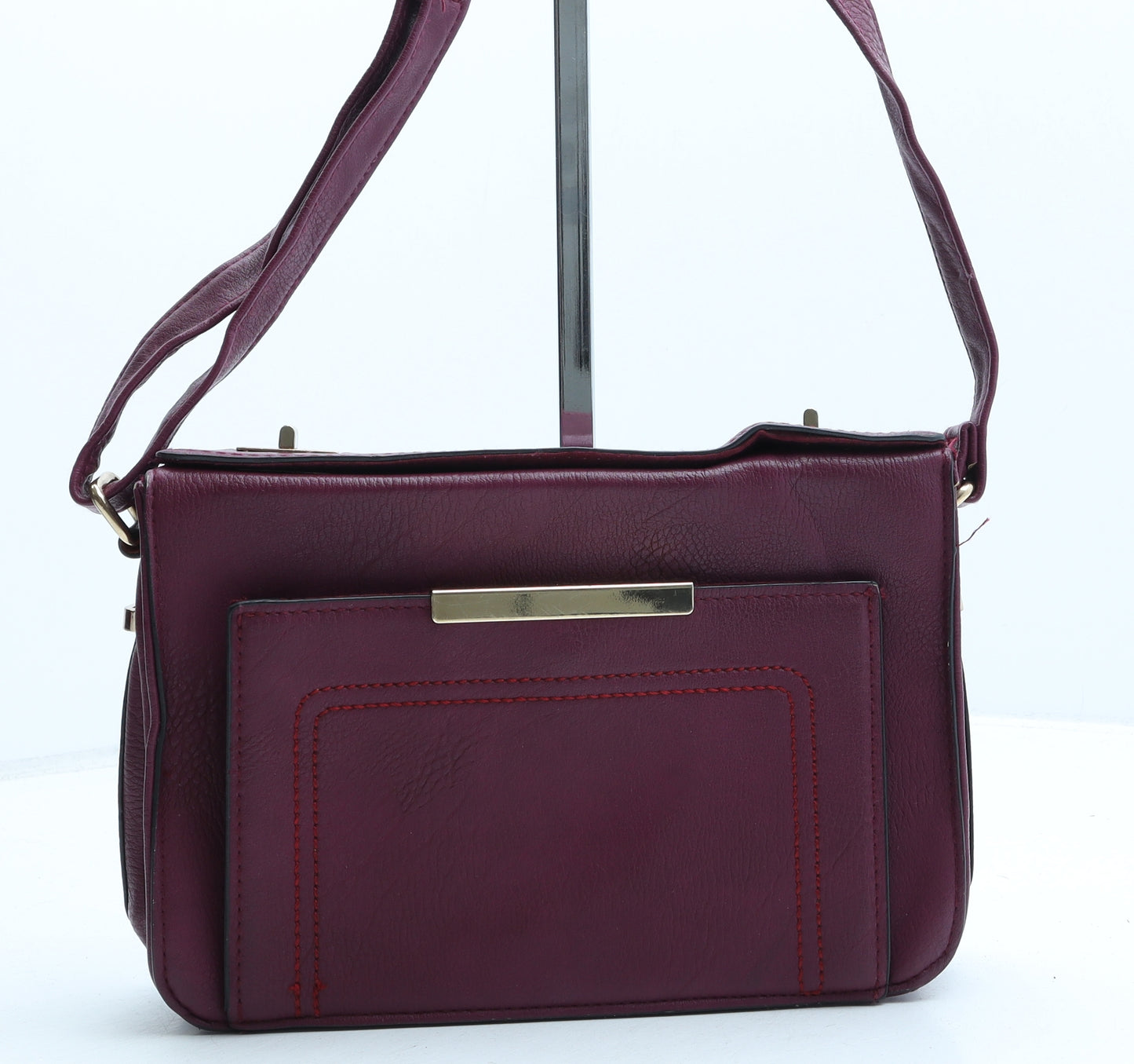 New Look Womens Purple Polyester Crossbody Size Small