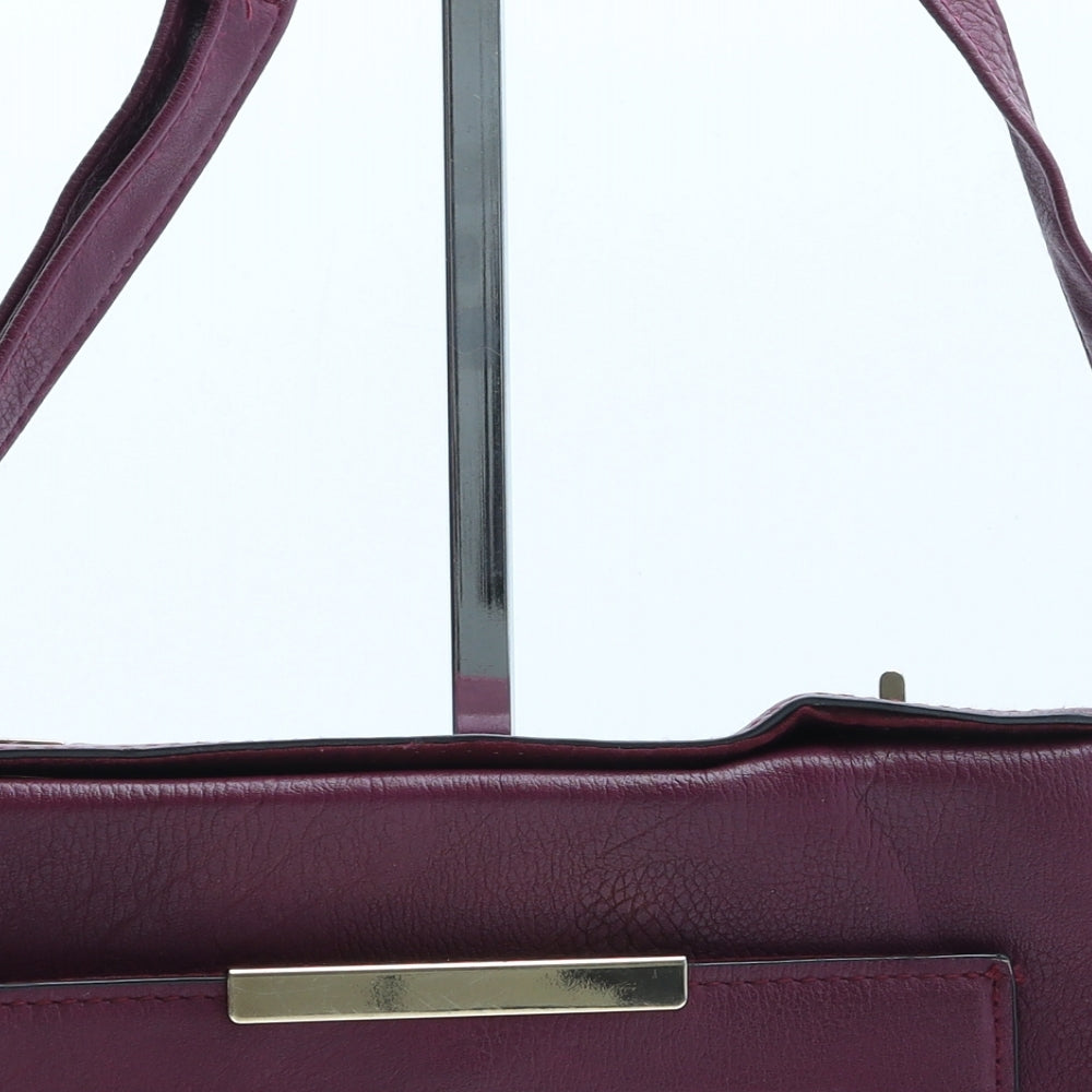 New Look Womens Purple Polyester Crossbody Size Small