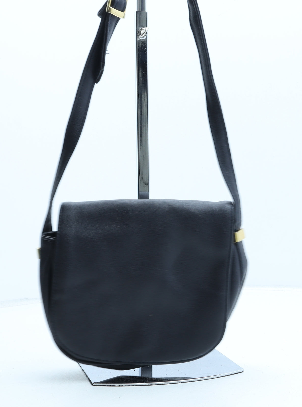 BHS Womens Blue Polyurethane Crossbody Size Small