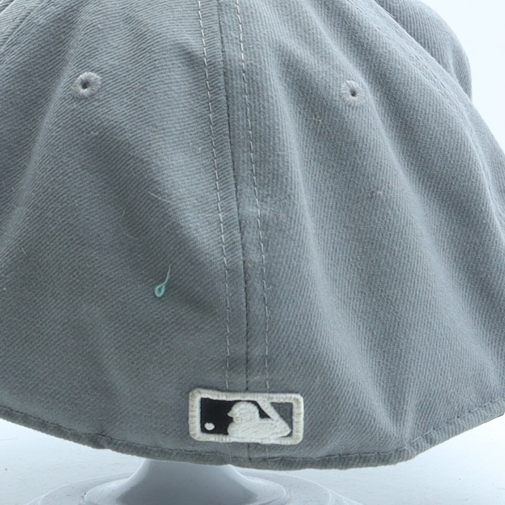 New Era Mens Grey Cotton Snapback Size 7 3/8 - Sab Diego Padres