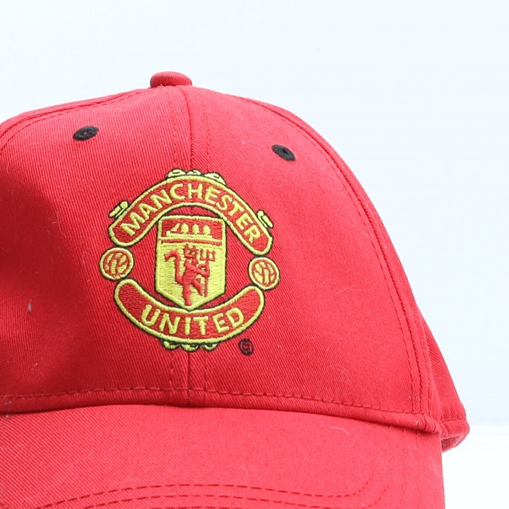 Manchester United Mens Red Cotton Baseball Cap One Size