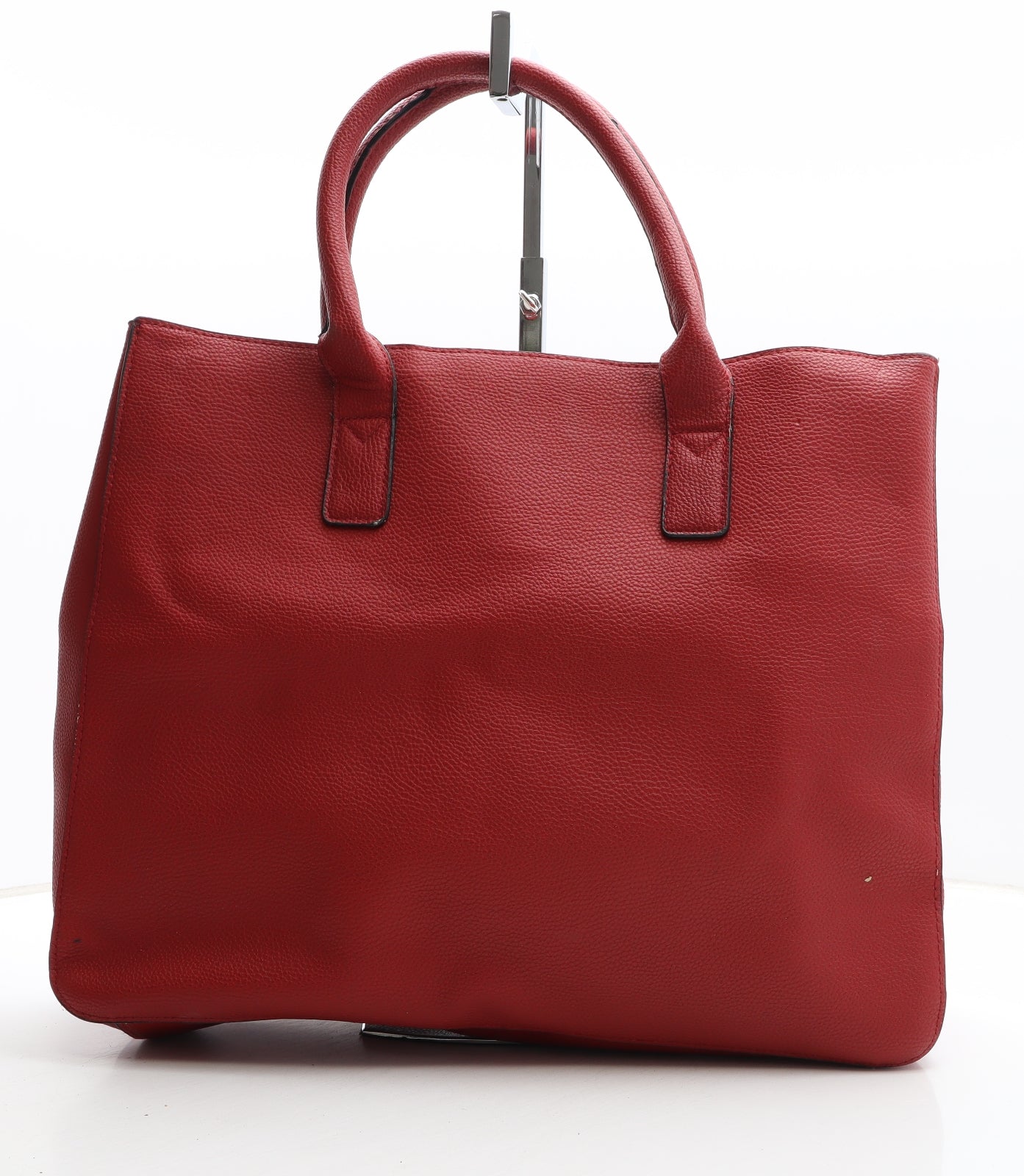 Atmosphere Womens Red Polyethylene Top Handle Bag Size Large