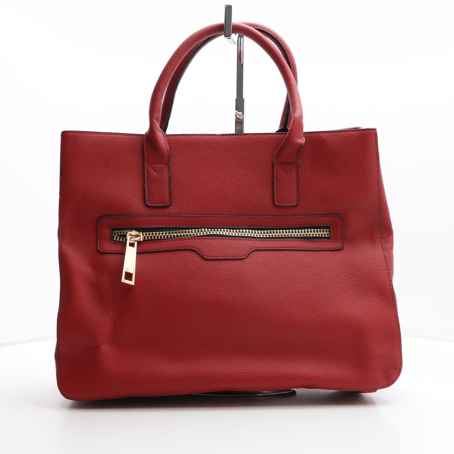 Atmosphere Womens Red Polyethylene Top Handle Bag Size Large